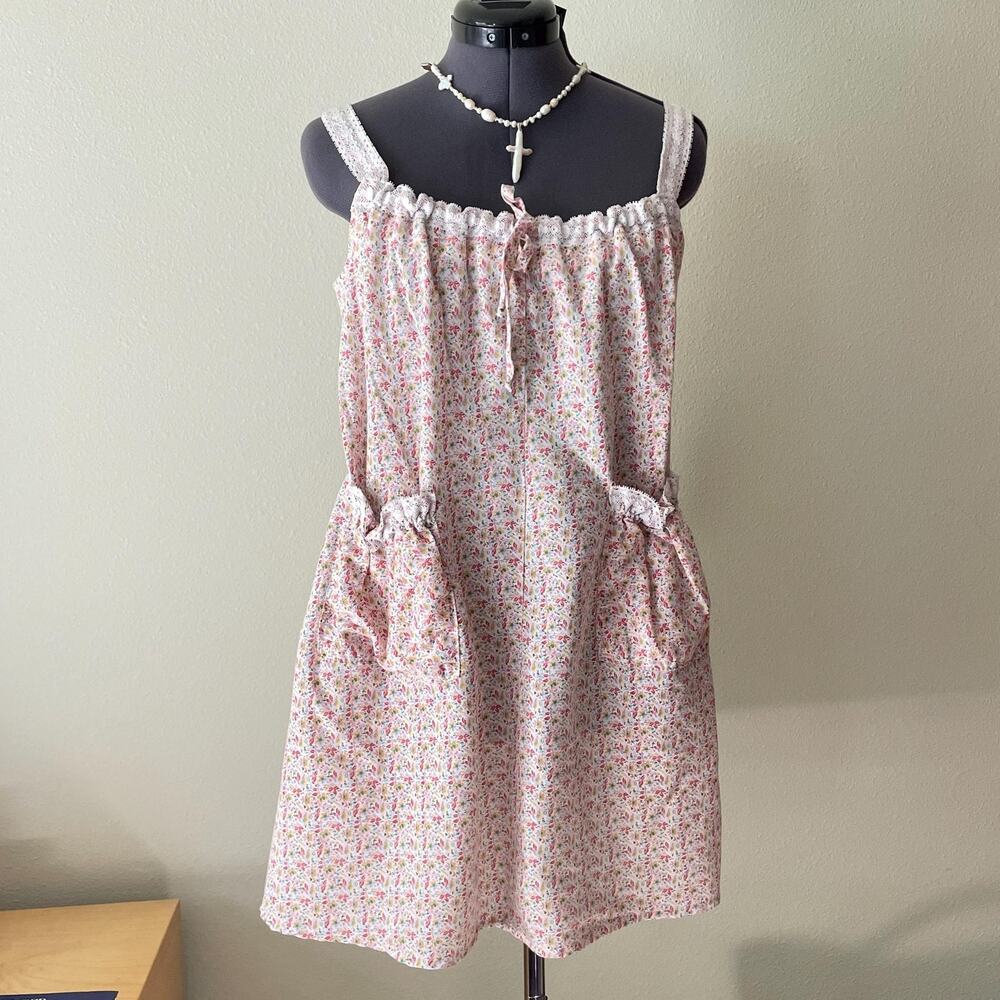 Handmade Floral Babydoll Dress Cottage Fairy Boho